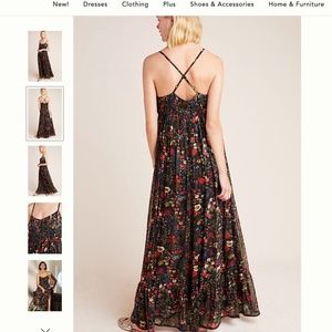 massima pleated maxi dress